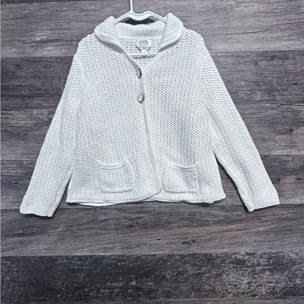 Talbots Cream Knit Women's Cardigan